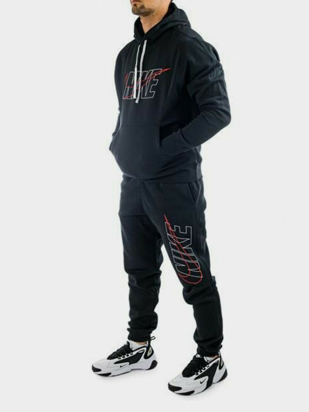 Nike CPTCAS/SPT LSR Black Full Set Sports Tracksuit top and bottoms â Allurings.co.uk